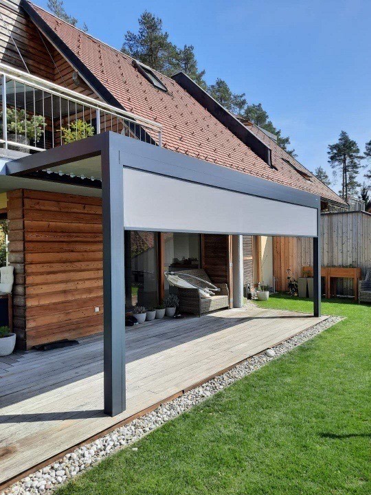 an example of a pergola in Slovenia