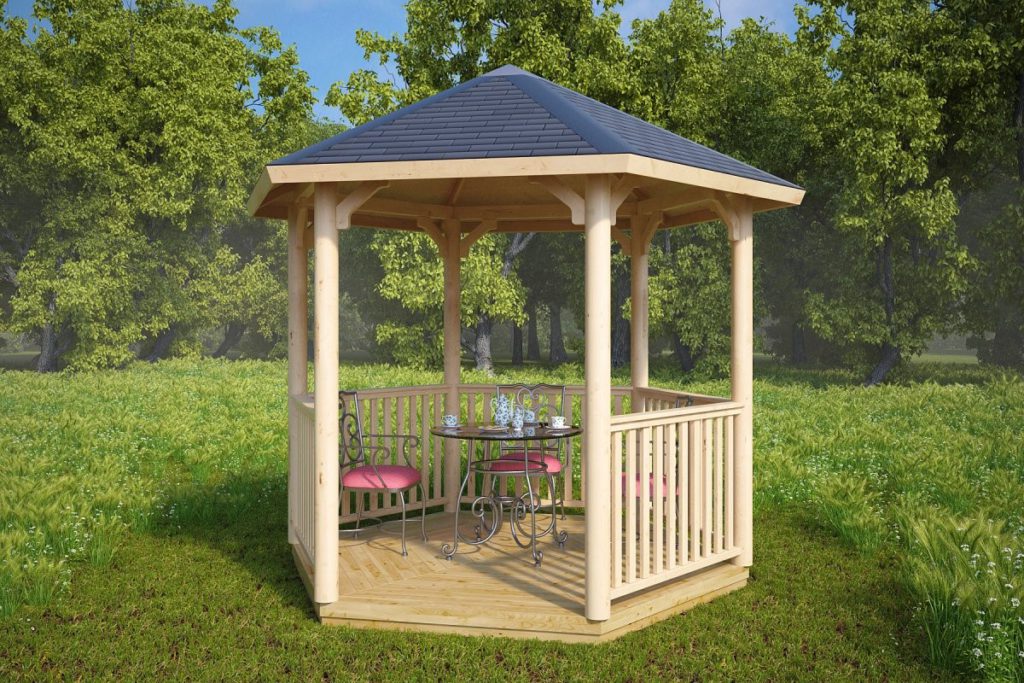 an example of a hexagonal gazebo (6 sides)